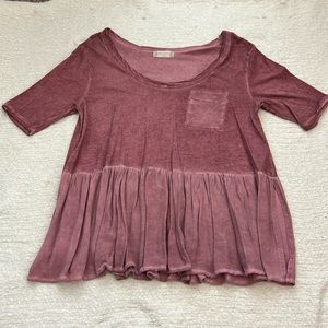 Altar’d State Purple Flowy Shirt M